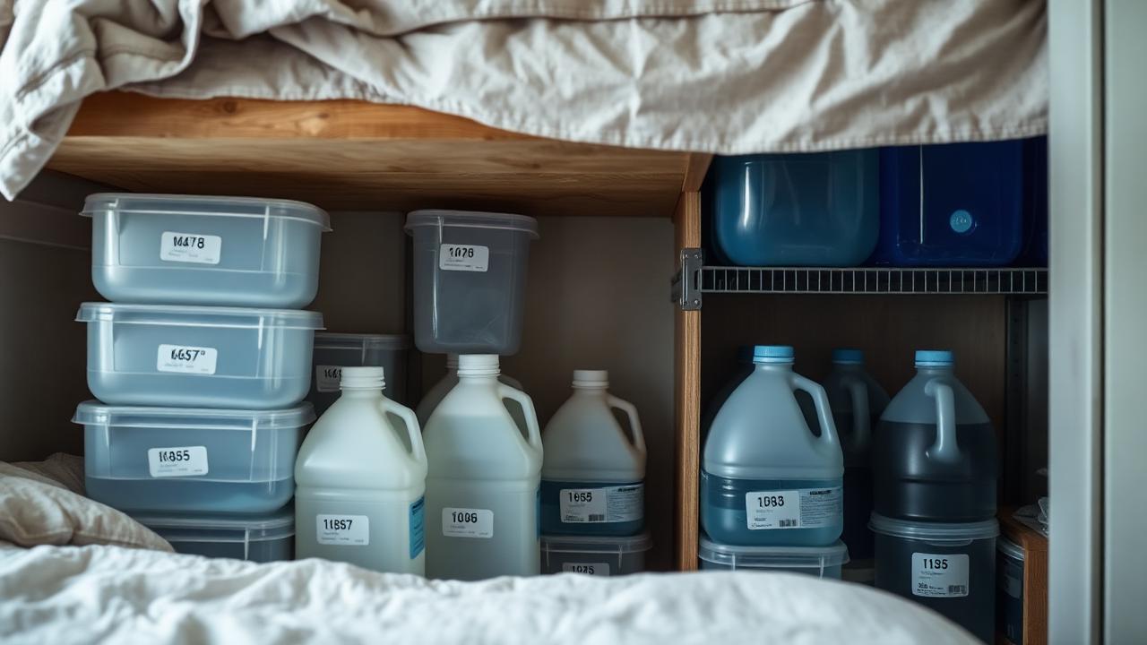 Storing Two Weeks of Water in a Small Apartment